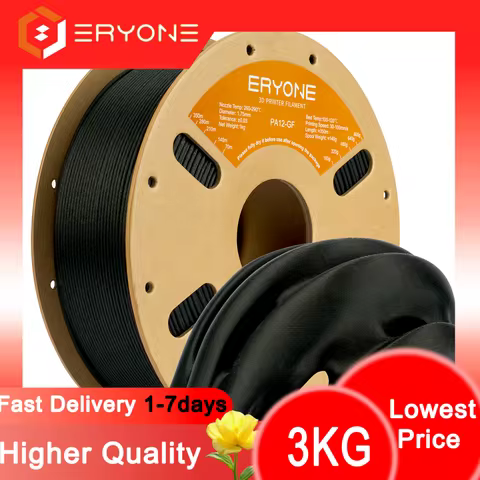 ERYONE Carbon Fiber PA6 PA12 Nylon Filament, PA12-CF PA6-CF 3D Printer Filament, 1.75mm +/- 0.03mm, 