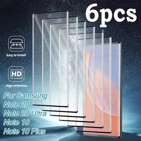 6PCS HD Tempered Glass for Samsung Galaxy Note 10/10Plus Screen Protectors for Samsung Galaxy Note 2