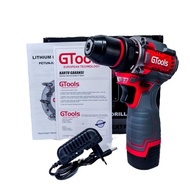 Bor Cordless Tembok Besi Kayu GTOOLS GT12PRO Kemasan Hemat