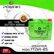 🔥Ready Stock🔥PAWAKI BATTERY GEL MOTOR BATTERY YB3L-BS/YB5L-BS/YTX7A-BS/YTX7L-BS/YTZ7S-BS/YTX9-BS/YTX