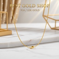 22k / 916 Gold Round Rope necklace by Best Gold Shop