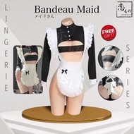 KOIMONO Bandeau Meido - Sexy Japanese Maid Style Lingerie / High Waist Lingerie Cosplay Maid Apron R