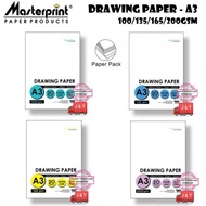[Masterprint] A3 Drawing Paper 100gsm / 135gsm / 165gsm / 200gsm