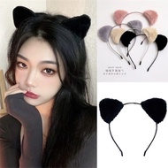 Korea Cute Cat Ear Headband Female Face Wash Plush Hairpin Simple Super Girl Heart Hair Accessories 