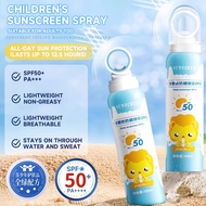 SG Fast Delivery Children's sunscreen spray 150ml SPF50+ PA+++ Sunblock Spray Face and Body UV Water