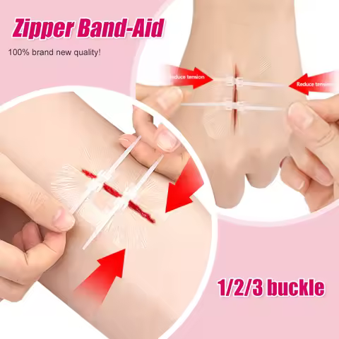 Zipper Band-aid Painless Wound Closure Device Suture-free Wound Dressing Patches Zip Suture Reducer 