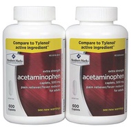 Member's Mark 500mg Extra Strength Acetaminophen MegaSize 2Pack (600 Count Each) 7hm2Dcs Member's Ma