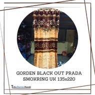 Gorden Black Out Prada /Gorden Pintu Kamar Prada Poni Tempel Smokring