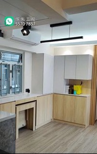 🏘🏚公屋訂製展示櫃吊櫃設計訂做高身櫃家俱訂造折疊餐臺薄身櫃訂做Wohnungsbauplanung