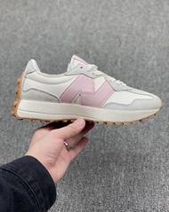 New Balance 327 舒適時尚 跑步鞋 灰粉
