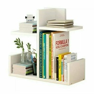 Sturdy Wooden Table Top Book Rack Book Shelf Table Organizer (Rak Buku)