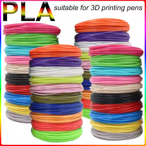 3D Pen Supplies PLA Filament for 3D Pen Printing 50M 100M 150M 200M Odorless and Safe Plastic Refill
