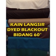 Kain Langsir Dyed Blackout Bidang 60" - DF 0369