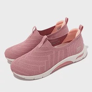 Skechers 休閒鞋 Skech-Air Arch Fit 女鞋 粉紅 套入式 足弓支撐 104251ROS