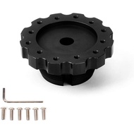 RASTP Aluminum Steering Wheel Hub Adapter, Sim Racing Gaming Steering Wheel Adapter for PXN V10 (Bla