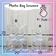 Yumiya Thick Clear Transparent Plastic Mica Bag Birthday Souvenir Hampers Goodie Bag PVC Tote Bag
