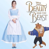 Belle Princess Cosplay Costume Long Sleeve Anime Character Womens Clothing Beauty And the Beast Hand