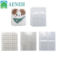 AENEH 10pcs Cartoon Plush a6 Photocard Holder, Plush a6 a6 Kpop Binder, Album Periphery Dog 4 Grids 