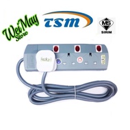 13Amp Extension 3way 2.0m Trailing Socket Extension Plug Socket