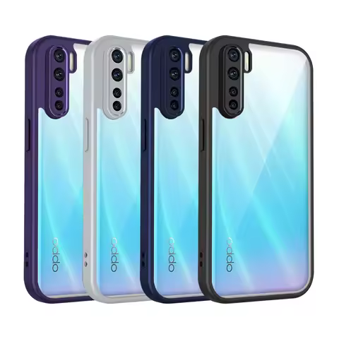 For OPPO Reno 3 Case On OPPO A91 Cover OPPO F15 Phone Case Frosted Skin Feel Camera Len Protective C