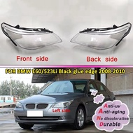 yunhaoSK-Car Headlight Lens Glass Lampcover Cover Lampshade Bright Shell for E60 E60LCI 2008-2010
