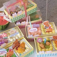 X Same Style in Xu Xiaobao 1 Spring Outing Season 2 Palace Grid 2 Pcs Box Packing Box Grid Box Cake 