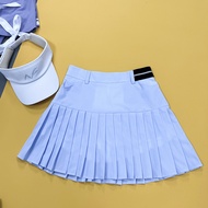 Golf Womens Short Skirt Skirt Mid-waist Pleated Skirt Anti-glare Slim Fit Slim Versatile Sports Skir