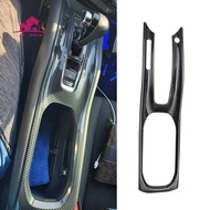 Center Console Gear Shift Panel Cup Holder Cover Trim Accessories for Honda HRV HR-V VEZEL 2015-2022 ,ABS Carbon Fiber