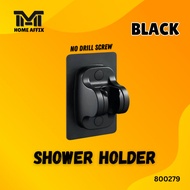 Bathroom Shower Head Holder Adjustable Adhesive No Drill Screw Self-Adhesive Wall
