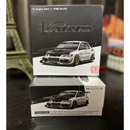 PEAKO MODEL 1/64 MITSUBISHI LANCER EVOLUTION IX VARIS WHITE CARBON HOOD