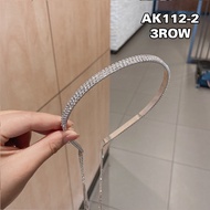 Bando Korea Perempuan Dewasa Motif Berlian 2 Sampai 4 Row Fashion Wanita Aksesoris Bandana AK112