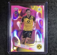 2025-26 Topps Chrome UEFA Club Competitions - Jobe Bellingham Pink Lava RC /250