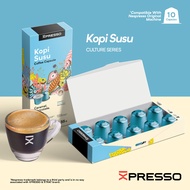 XPRESSO Coffee Capsules - Milk Coffee - Nespresso Coffee Capsules Compatible - 10 Capsules per box N