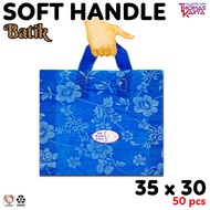 Kantong Plastik Softhandle 35x30 Motif Batik isi 50 Tas Kresek Box Brownies L 30x11 / Dus Nasi 22x22
