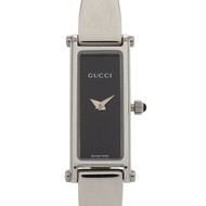 成色極佳 Gucci 1500L SS 黑色銀色石英錶 黑色錶盤 1619 [二手] GUCCI