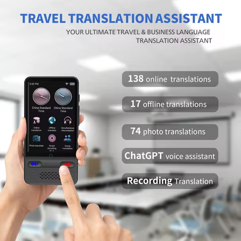 Language Translator Device Support 138 Real-time Language Translator Translation AI Voice Translator