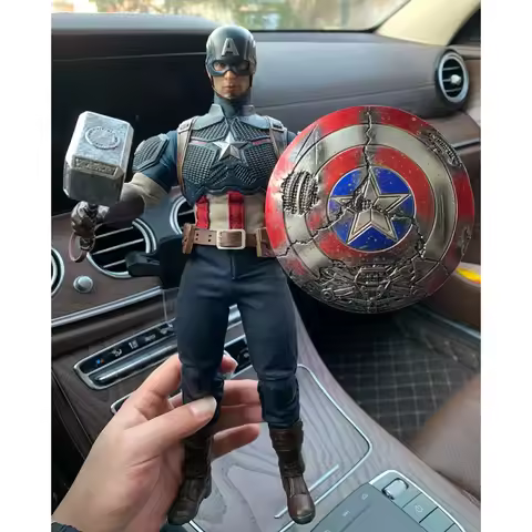 Avengers 1:6 Scale Groot Black Widow Thor Captain America Iron Spider Fat Thor Collectible Desktop O
