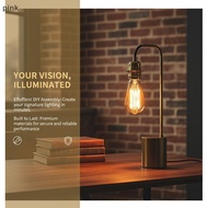 [KUI] Vintage E26 E27 Industrial Pendant Light Soet Screw Adapter DIY Lamp Base for Airbnb Room Deco