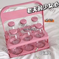 American Retro Beer Storage Rack Retro Green Beer Basket Carrying Basket Foldable Beer Frame Wine Ra