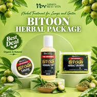 BITOON HERBAL PACKAGE 3 in 1 bundle, Bitoon soap, cream and oil, for lumps and goiter