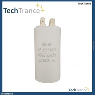TechTrance CBB60 Capacitor 16uf +- 5%SH 450 VAC 50/60Hz 25/85/21 Po for AC Water Air Pump Motor