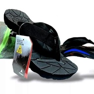 Promo Tomahawk - Sandal Eiger001 Original - Sandal Eiger001 Jepit Full Hitam List Biru - Sandal Gunu