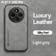 Phím retro sang trọng PU Ốp da cho Xiaomi POCO C75 silicon mềm + PC điện thoại chống sốc Ốp lưng cho