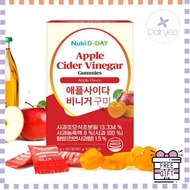 New Triddy's Day Apple Vinegar Vinegar Gumi 60 pieces, 180 g, 1 piece Diet snack adult snack diet gu