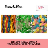 Sweetsbox | Jellopy Halal Gummy Candy - 1kg / 1.5kg (Original Packaging) - Tidbits - Snack - Gula-Gu