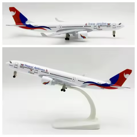 Plane Model AIR Nepal Airlines 330 A330 Airplane 20cm Alloy Metal Airways Stand Diecast Model Plane 