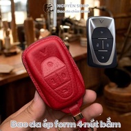 VIN-E4 Vinfast VFe34, VF6, VF7,VF8,9 leather car key case, genuine cowhide car key cover