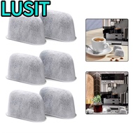 LUSIT 6Pcs Coffee|Filters, Premium Quality Replacement Filters Charcoal Water Filters, Charcoal Mate
