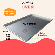 Loyang Oven Bahan Galvalum Ukuran 40x60 cm / Loyang oven 40x60 cm Bahan Galvalum/ loyang nampan ukur