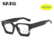 【Replaceable Lenses】COD (San9)2024 Men's Retro Fashion Square Concave Eyeglasses